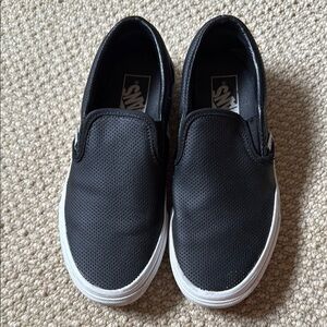 Vans Women’s Black Slip-On Shoes Size 7